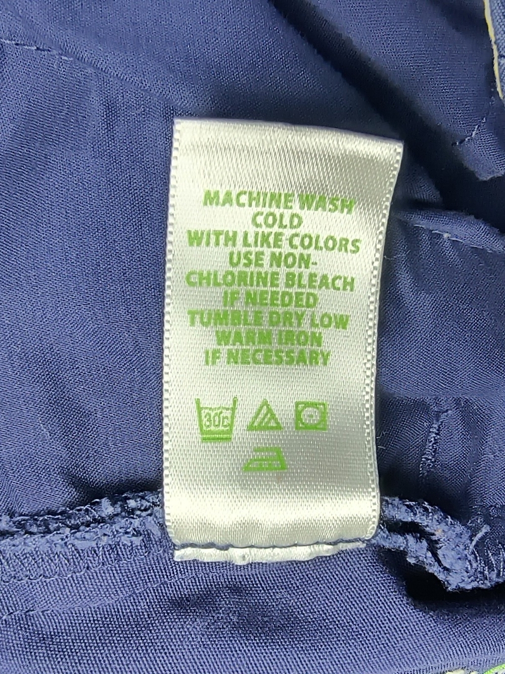Lilly Pulitzer Navy Resort Vacation Shorts with Lime Cocktail Embroidery 8 - Picture 7 of 9